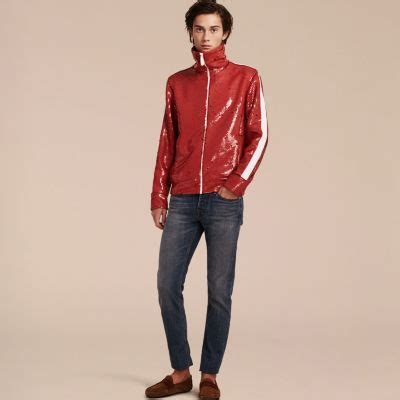 burberry sequin track jacket|burberry bomber track jacket.